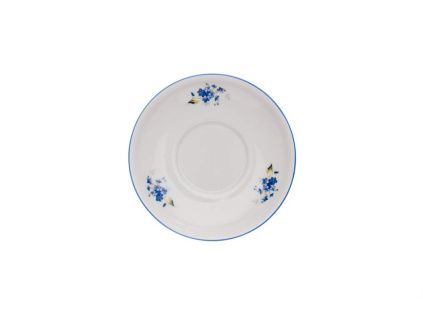 Podšálek, 15 cm, Český porcelán Dubí, pomněnky