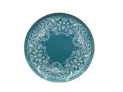 Tom, talíř dezertní 19, petrolej, český porcelán, Thun