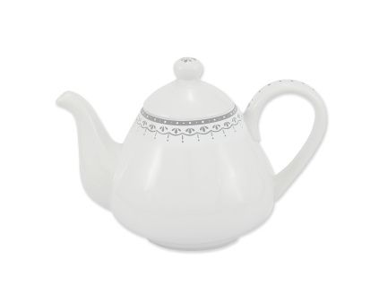 Konvice kávová, 1,20 l, český porcelán, HyggeLine, šedá, Leander