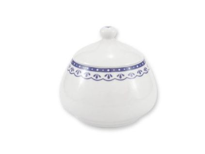 Cukřenka, 0,30 l, HyggeLine, modrá, Leander, český porcelán
