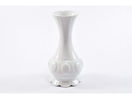 Váza, 20 cm, český porcelán, Sonáta, bílá krajka, Leander