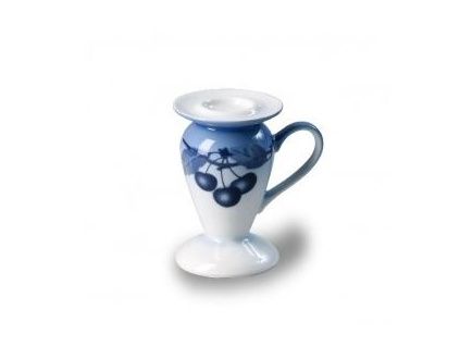 Svícen, český porcelán, 9 cm, Saphyr, modré třešně, Thun