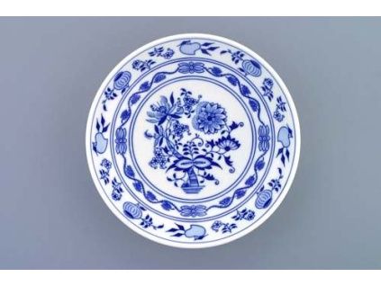 Mísa kompotová hladká, 20,5 cm, cibulák, Český porcelán