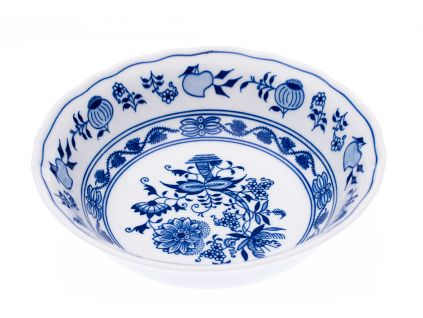 Mísa kompotová vysoká, 21 cm, cibulák, Český porcelán