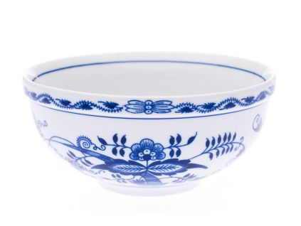 Miska na polévku a müsli, 17 cm, cibulák, Český porcelán