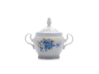 Cukřenka, český porcelán, Bernadotte, 300 ml, pomněnky, Thun