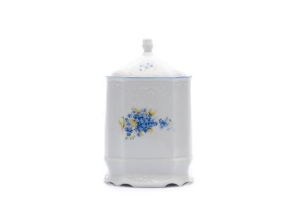Dóza na potraviny, 1 l, český porcelán, Bernadotte, pomněnky, Thun
