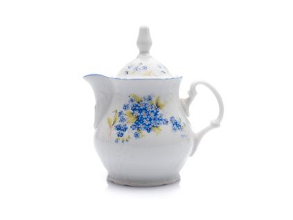 Kávová konvice, 0,35 l, český porcelán, Bernadotte, pomněnky, Thun