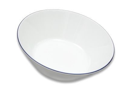 Tom, mísa kompotová, český porcelán, 24 cm, modrá linka, Thun