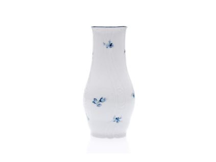 Váza, český porcelán, Bernadotte, 19 cm, modré růžičky, Thun 1794