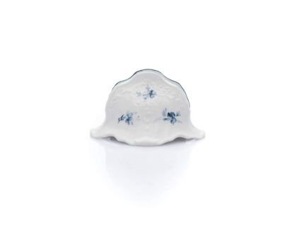 Stojánek na ubrousky, český porcelán, Bernadotte, modré růžičky, Thun