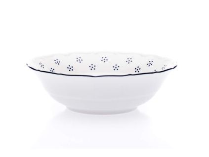 Miska kompotová, český porcelán, Verona, 17 cm, modrá valbella, G. Benedikt