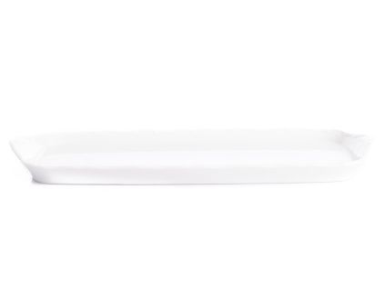 Podnos čtyřhranný, 36 cm, bílý porcelán, Ophelia, Thun Rulak Zettlitz