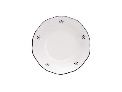 Talířek na máslo, český porcelán, Verona, 11 cm, modrá valbella, G. Benedikt