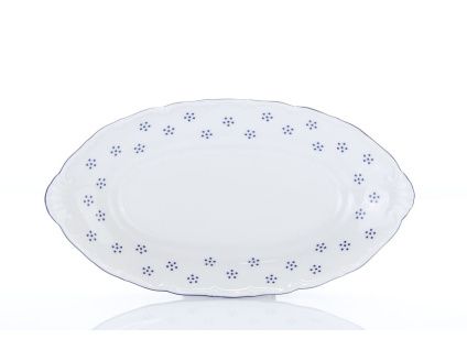 Mísa přílohová, český porcelán, Verona, 26 cm, modrá valbella, G. Benedikt