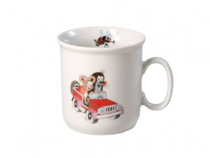 Krteček a autíčko, dětský hrnek 250 ml, český porcelán Thun 1794
