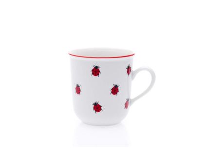 Malý hrnek, 0,17 l, berušky, Český porcelán Dubí