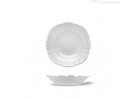 Porcelánová miska hluboká, 13 cm, Bernadotte, český porcelán, bílá, Thun 1794