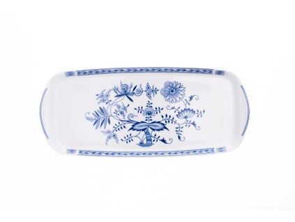 Saphyr, podnos 4-hranný, 35 cm, cibulák, porcelán Thun 1794