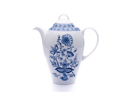 Saphyr, kávová konvice, cibulák, 1,2 l, český porcelán, Thun 1794