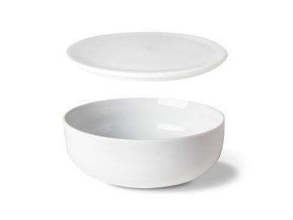 Mísa široká s víčkem, český porcelán, 21 cm, Optimo, G. Benedikt