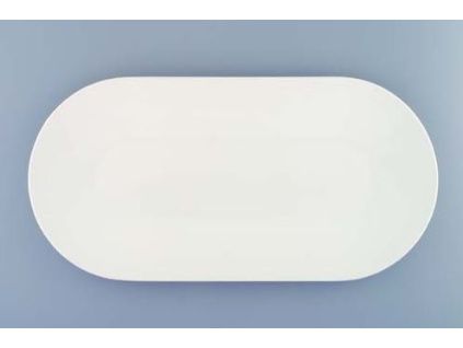 Bohemia White, mísa oválná 41, bílá, Český porcelán Dubí