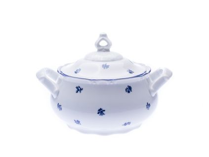 Polévková mísa, Ophelia, modrá házenka, 2,3 l, porcelán Thun RZ