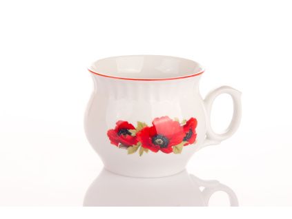 Hrnek Darume, 0,29 l, Český porcelán Dubí, vlčí mák