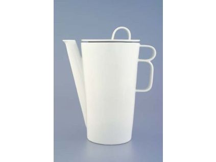 Bohemia White, konvice kávová, bílá, Český porcelán Dubí