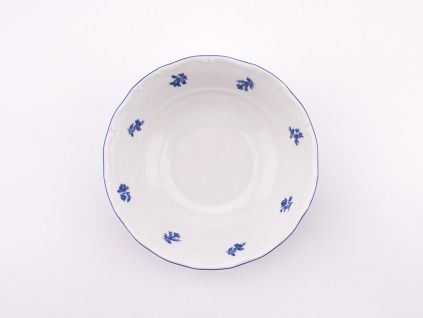 Miska na müsli, 16 cm, Ophelia, modrá házenka, porcelán Thun RZ