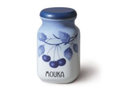 Dóza na mouku, 1 l, modré třešně, český porcelán, Thun