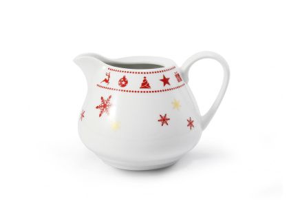 Vánoční porcelán, mlékovka, 0,35 l, český porcelán, Leander