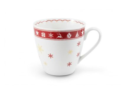 Vánoční porcelán, hrnek, 0,30 l, český porcelán, Leander