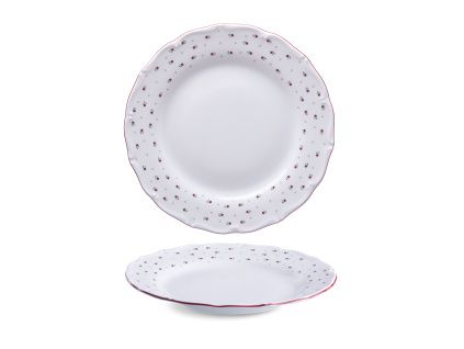 Talíř mělký, český porcelán, Verona, 25 cm, Franceska, G. Benedikt