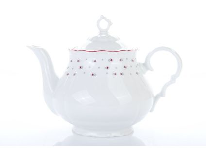 Konvice čajová s víčkem, český porcelán, Verona, 1,2 l, Franceska, G. Benedikt