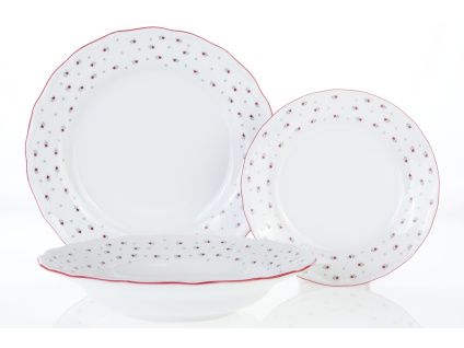 Talířová souprava, český porcelán, Verona, 18 d., Franceska, G. Benedikt