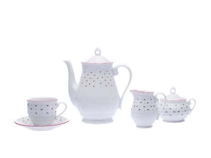 Kávová souprava, český porcelán, Verona, 15 d., Franceska, G. Benedikt