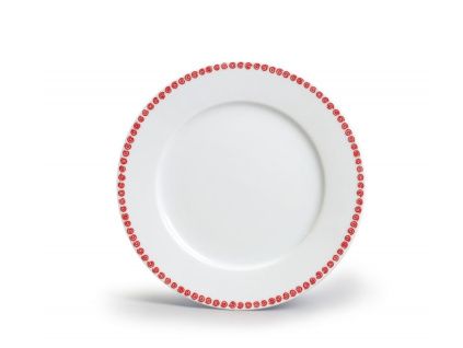 Dezertní talíř 19 cm, Odense, červená, karlovarský porcelán, Thun