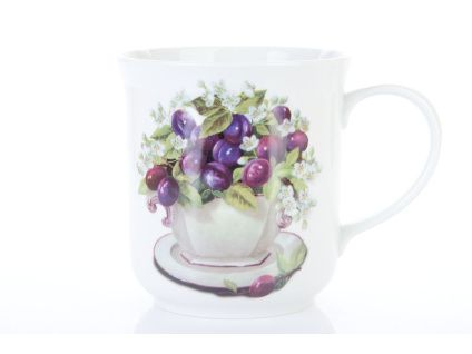 Hrnek Golem, 1,5 l, švestky, Český porcelán