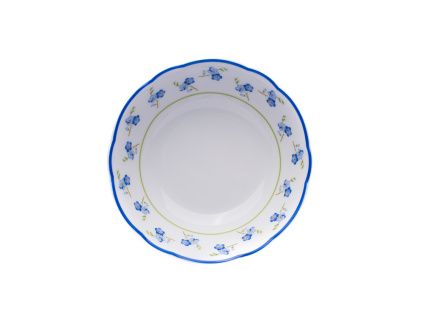 Miska kompotová, český porcelán, 13 cm, pomněnky, Leander