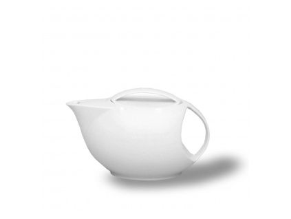 Konvice čajová, český porcelán, Loos, 1 l, bílá, Thun 1794