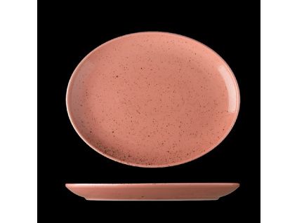 Podnos oválný, český porcelán, 28 cm, Lifestyle Terracotta, G. Benedikt