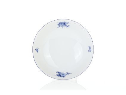 Mísa kompotová, český porcelán, Rose, 16 cm, modré růže, Thun