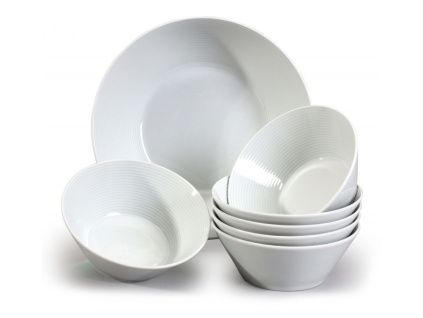 Lea, kompotová souprava, bílá, porcelán, 7 d., Thun