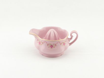 Lis na citrony Mary-Anne, růžový porcelán, kytičky, Leander