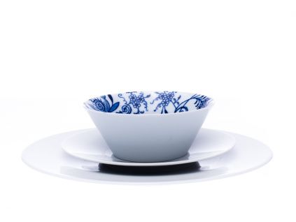 Bohemia Cobalt, talířová sada, český porcelán, Dubí, 18 d.