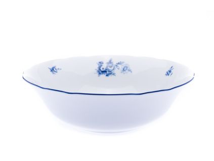 Rose, mísa kompotová, porcelán, modré růže, 25 cm, Thun