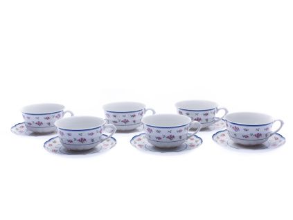 Rose, porcelánové šálky, červené růžičky, 235 ml, Thun