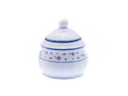 Rose, cukřenka, porcelán, červené růžičky, 250 ml, Thun