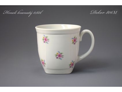 Velký porcelánový hrnek 0,60 l, házenka Loučky, Leander